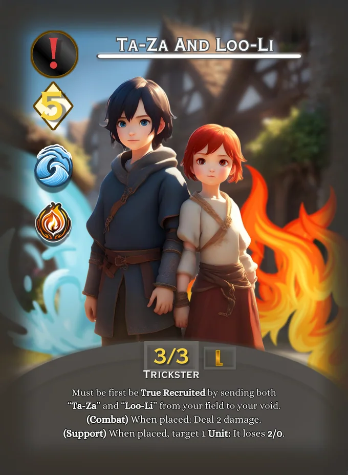 Ta-Za and Loo-Li card